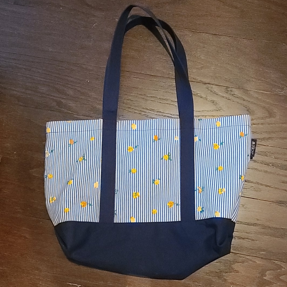 8/5 JCREW LEMON TOTE - Picture 2 of 4